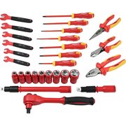 Dynamic Tools 28 Piece Socket & Wrench Set, 1000V Insulated D113000